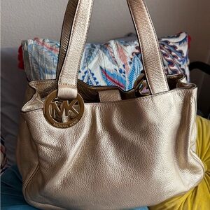 Michael Kors Gold Leather Women's Bag